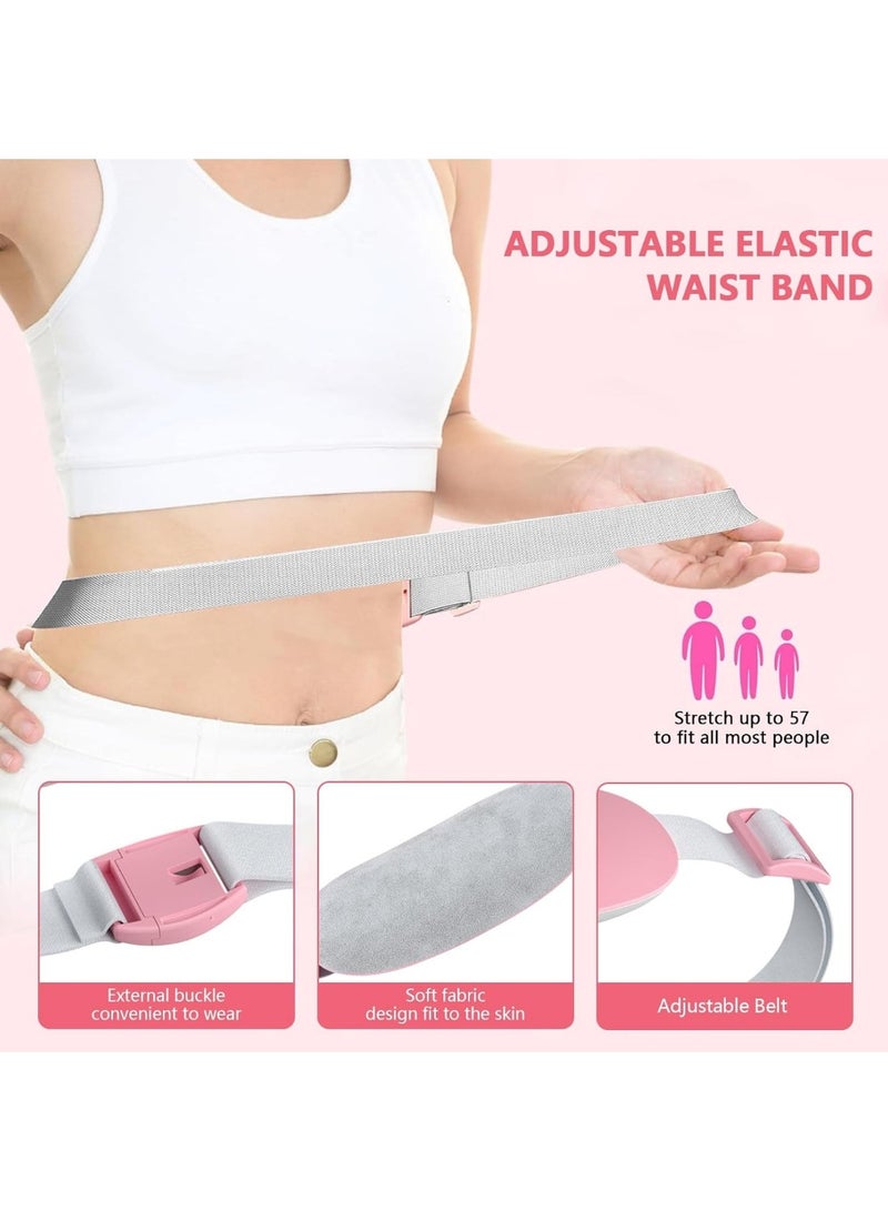 Easy Shop Portable Cordless Heating Pad for Period Cramps Relief, Rechargeable Electric Heat Belt with 3 Adjustable Heat Levels and 4 Vibration Modes, Perfect Gift for Women and Girls, Pink - Image 4
